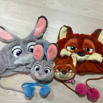 주토피아 닉 주디 팬캡 숄더백