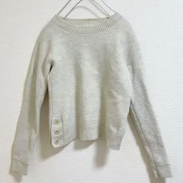 MHL 니트 아이보리 울 마가렛호웰 스웨터