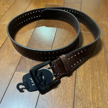 새상품 Lee 리 펀칭 가죽 벨트 브라운