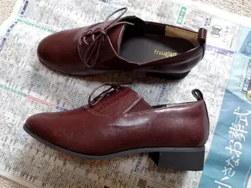 미사용 펠리시모 다크 브라운 방수 가공 레이스업 슈즈