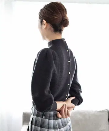 IENA 긴팔 니트 그레이 FREE 사이즈 무리네  퍼프 풀오버