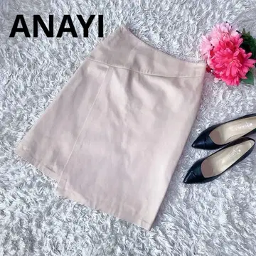 새상품 ANAYI 타이트 스커트 M 천연 가죽