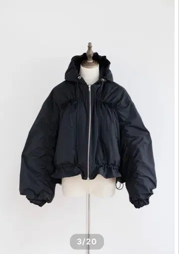 리본 블루종 포와 pois 아우터