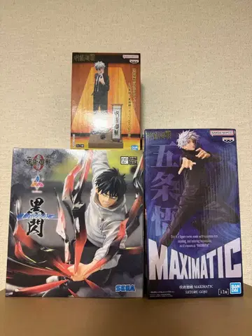 주술회전 피규어 세트 고죠 사토루 흑섬 3개 세트