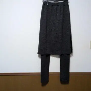 앙코키누 스커트 레깅스 멜란지 그레이 S 사이즈