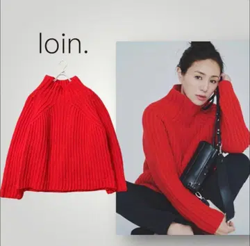 loin. 스웨터 빨간색