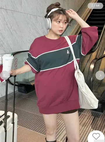 릴리 브라운 Lily Bear 리본 맨투맨