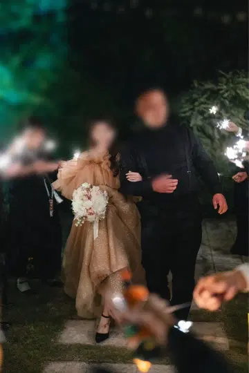 글리터 컬러 드레스 프릴 포함