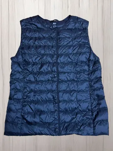 블랙 울트라 라이트 다운 베스트 블랙 M 여성용