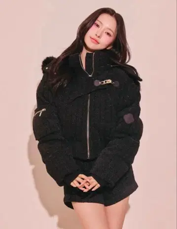 미사용 새상품 Randy 트위드 자켓 블랙 S사이즈