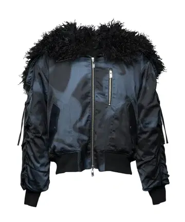 VI E DIT Clash Fur N2B 블랙 사이즈 1