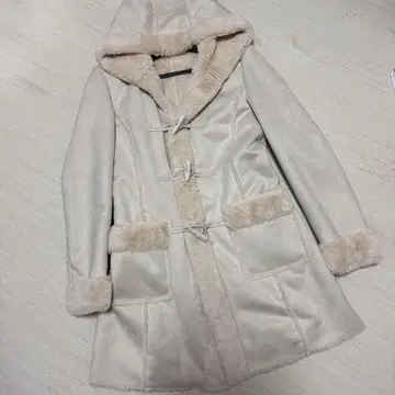 퍼 무스탕 더플 코트