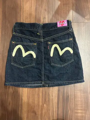 evisu 데님 스커트