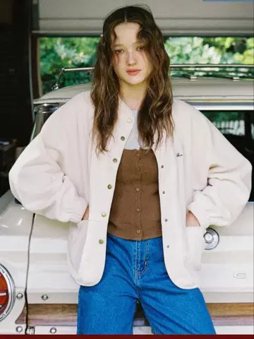 [즉시 배송] 미사용 새상품 앨리슨 브라운 사에코 플리스 자켓 크림