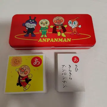 호빵맨 카루타 오리지널 캔 케이스 NTV 승인 씰 있음