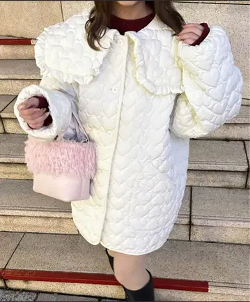 하트 퀼팅 아우터