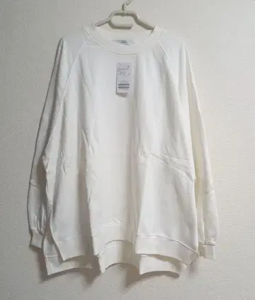 프레임워크 래글런 판초 맨투맨 화이트