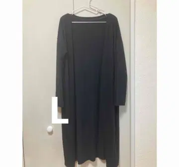 롱 가디건 블랙