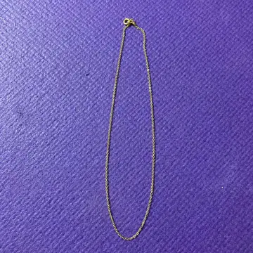 금 도금 심플 체인 목걸이