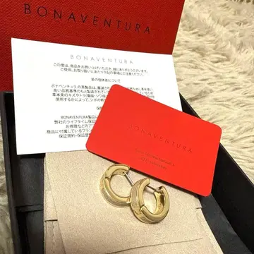 BONAVENTURA 라운드 귀걸이 골드(그레이지)