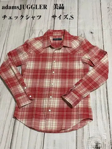 아담스 저글러. Retro Engine 체크 셔츠 플란넬 셔츠