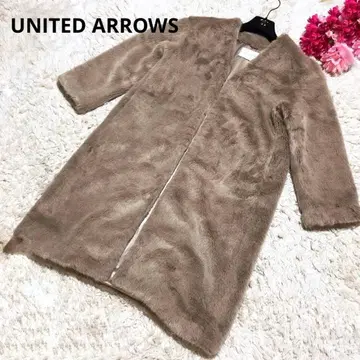 UNITED ARROWS 베이지 롱 코트 S