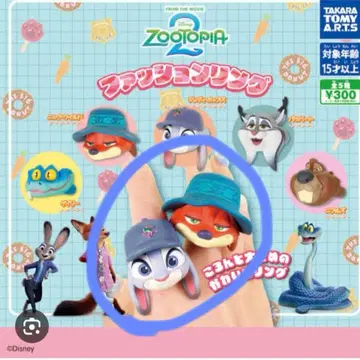 주토피아 2 패션 반지 주디 닉 2개 세트