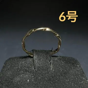 빈티지 패션 반지 골드 6호 트위스트 디자인 핑키