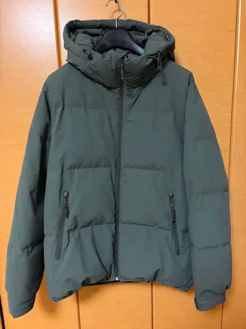 GU 히트 패딩 블루종 카키