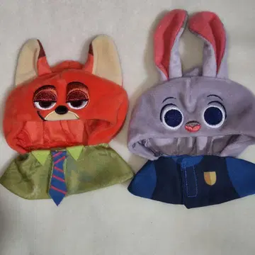 주토피아 봉제 인형 키체인 코스튬 유니베어 판초 옷 갈아입기 의류