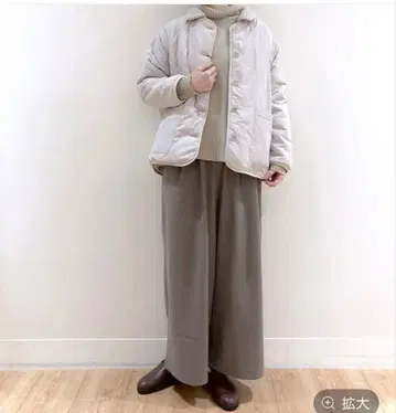 스튜디오 클립 멀티 웨이 보아 퀼트 블루종