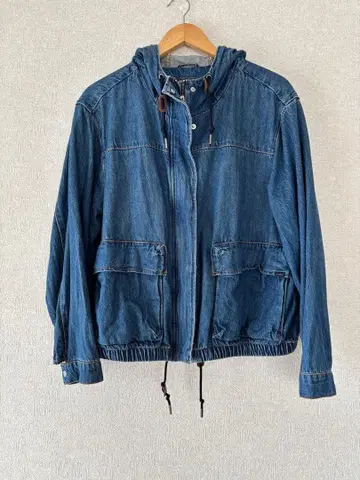 LEVI'S 데님 블루 후드 부착 자켓 M 사이즈