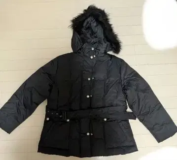 NEWYORKER 퍼 달린 다운 자켓 뉴요커 네이비