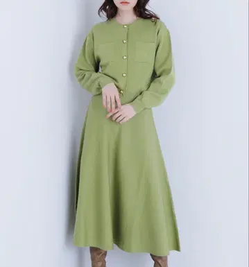 [ Oggi 게재 ] 더블 페이스 니트 셋업 15994엔