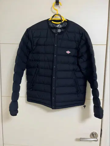 새상품급 단톤 이너 라이트 다운 자켓 블랙 노카라 블랙 S