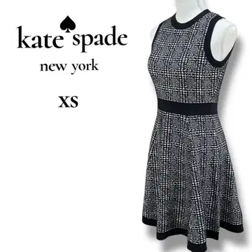 케이트 스페이드 니트 원피스 체크 무늬 미 라인 여성용 S 상당