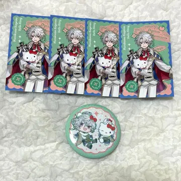 니지산지 산리오 Dytica 무라쿠모 카게츠 캔뱃지 폴라로이드 포토 카드