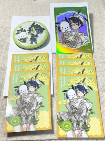 이하 라이 포차코 캔뱃지 사진풍 카드 세트