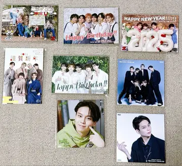 원엔 연하장 벌스데이 카드 엽서 사인