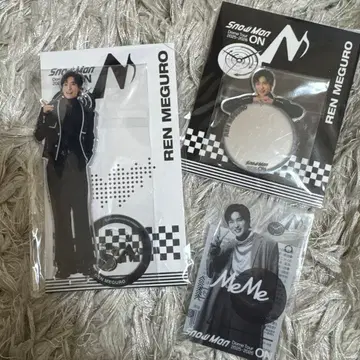 메구로 렌 아크릴 스탠드, 클리어 스티커, 미러 스티커 3종 세트