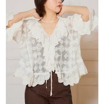 IENA LA BOUCLE 튤 블라우스