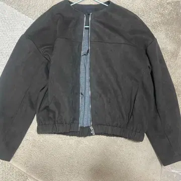 ZARA 스웨이드 아우터 짙은 갈색