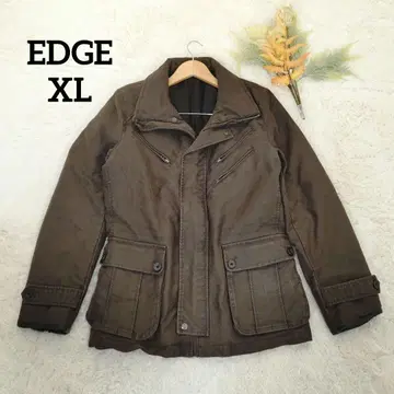 엣지 남성용 밀리터리 자켓 (L-XL) 코튼 다크 그린
