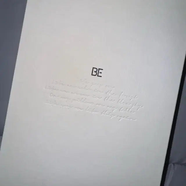 방탄소년단 BTS BE deluxe 디럭스 버전 초판본