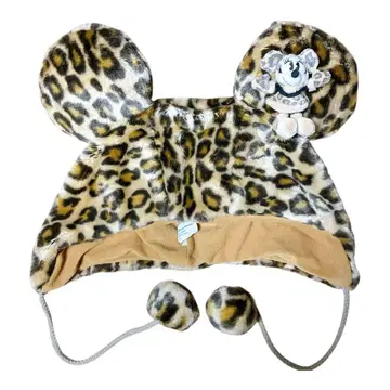 도쿄 디즈니랜드 레오파드 무늬 미키 모양 모자 미니 마우스 포함