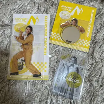 이와모토 테루 아크릴 스탠드, 클리어 스티커, 미러 스티커 3세트