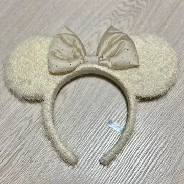 디즈니랜드 시 미니 화이트 퀼팅 머리띠