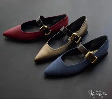 [새상품급] 긴자 카네마츠 플랫 펌프스 사이즈 25