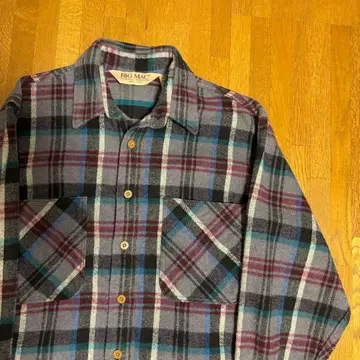 80s BIGMAC USA 플란넬 셔츠 좋은 배색 vintage 빅맥