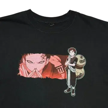 레어 XL 00's NARUTO 가아라 애 T셔츠 양면